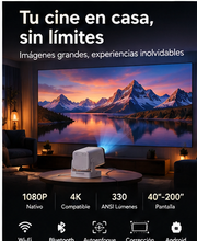 Cine en casa con proyector portátil Full HD