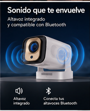 Altavoz integrado y conexión Bluetooth